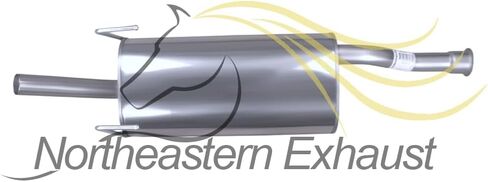 Northeastern Exhaust | Stainless Steel Exhaust Muffler Assembly Compatible for Toyota Tundra 2000-2006 4.7L | Automotive Replacement Parts | Free Clamps and Gasket Included in Saudi Arabia