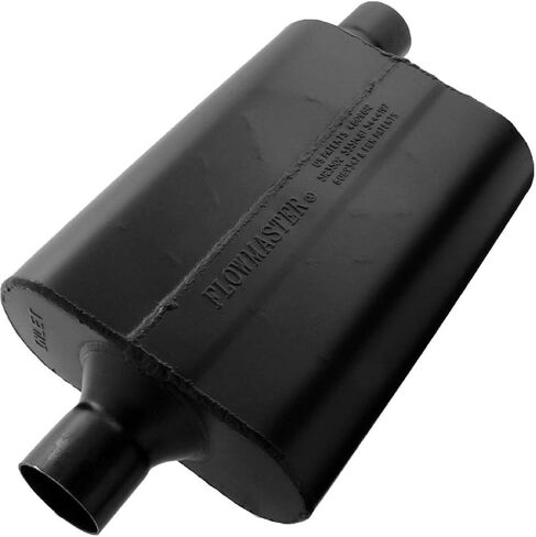 NEW FLOWMASTER SUPER 44 SERIES CHAMBERED MUFFLER,BLACK,2.25" CENTER IN-OFFSET OUT in Saudi Arabia