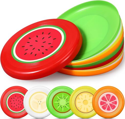 10 Pack Kids Flying Disc Disk Flyer Disc Outdoor Training Interactive Flying Discs Bulk for Children Adults Dogs for Beach Game Sports Party Favors, 5 Colors in Saudi Arabia