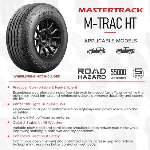 زوج من Mastertrack M-Trac HT 245/65R17 107H جميع موسم سيارات الدفع الرباعي Terrain Tyre 245/65/17 (Tyre Only) in Kuwait
