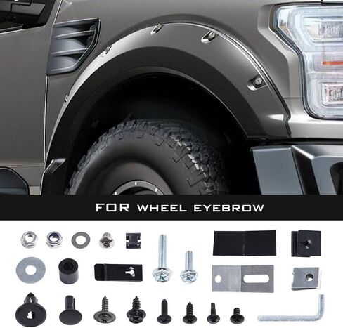 PIT66 Fender Flares Screw/Bolt Hardware Kit Set Compatible with Ford Universal Pocket/Rivet Style in Saudi Arabia