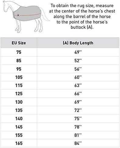 HORZE Kiel Riding Blanket with Fleece - Black - 78 in in Kuwait