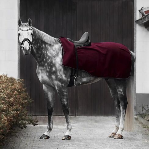 HORZE Kiel Riding Blanket with Fleece - Black - 78 in in Kuwait