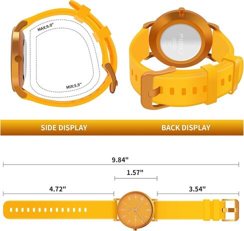 Men's Watch Ultra-Thin Minimalist Waterproof-Fashion Watch for Men or Women with Silicone Band Wrist Watches in Saudi Arabia