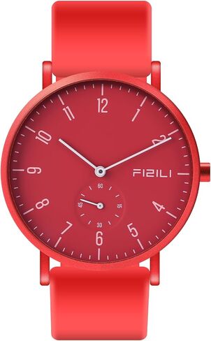 Men's Watch Ultra-Thin Minimalist Waterproof-Fashion Watch for Men or Women with Silicone Band Wrist Watches in Saudi Arabia