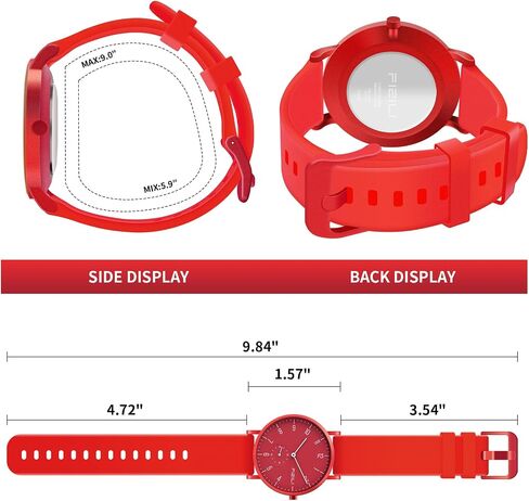 Men's Watch Ultra-Thin Minimalist Waterproof-Fashion Watch for Men or Women with Silicone Band Wrist Watches in Saudi Arabia