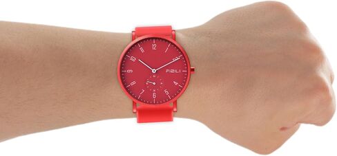 Men's Watch Ultra-Thin Minimalist Waterproof-Fashion Watch for Men or Women with Silicone Band Wrist Watches in Saudi Arabia