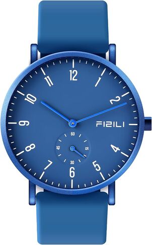Men's Watch Ultra-Thin Minimalist Waterproof-Fashion Watch for Men or Women with Silicone Band Wrist Watches in Saudi Arabia