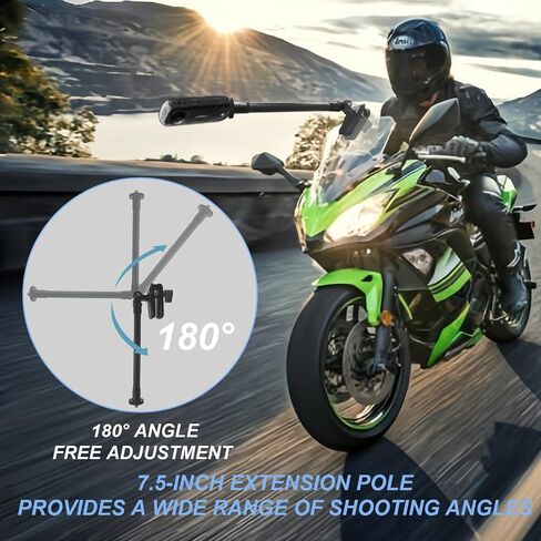 Camera Motorcycle Windshield Mount for Insta360 X4 X3 X2 Ace Pro One RS R GO 2 3, Go Pro Hero 12 11 10 9 and DJI OSMO Action 4 3 2 in Saudi Arabia