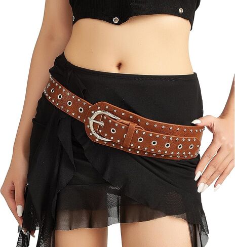 حزام عريض عريض الحزام حزام الخصر مع مشبك المعاد in Kuwait