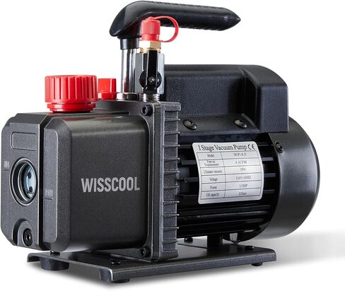 Vacuum Pump for HVAC, 1 Stage Air Conditioning Vacuum Pump for R12 R22 R134a R410a System, 1/4HP 25 Microns, With Oil (3.5 CFM) in Kuwait