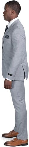 Azar Man Slim Fit Mens Solid Suit 2 Button Notch Lapel ZF10036A in Kuwait