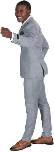 Azar Man Slim Fit Mens Solid Suit 2 Button Notch Lapel ZF10036A in Kuwait