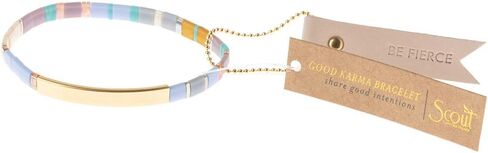 Scout Curated Wears - Good Karma Miuki Bracelet - Be Fierce - Lavender/Gold in Saudi Arabia