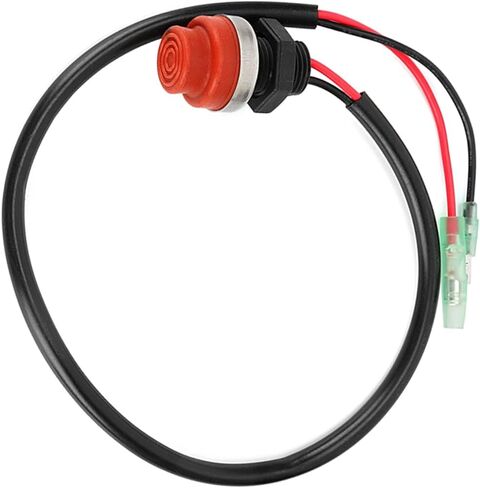 ابدأ إيقاف التبديل بدون مفتاح تبديل زر ABS Outboard Outboard Switch مع 45 سم/17.72 بوصة مناسبة للمحرك الخارجي للقوارب البحرية in Saudi Arabia