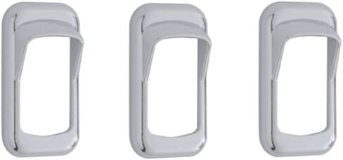 C2W Chrome Rocker Rocker مفتاح محيط مع حارس التبديل (3 عبوة) in Kuwait