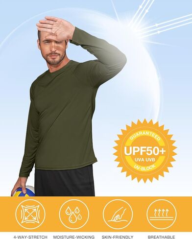 Mens Swimming Shirts Short Sleeve UPF 50 Quick Dry Sun Protection Rash Guard Shirts for Fishing Running in Saudi Arabia