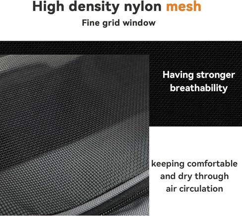 Cat Travel Carrier - Foldable Dog Carrier Bag, Soft-Sided Pet Bag up to 20 Lbs,Pet Carrier Soft-Sided Escape Proof with 4 Ventilated Windows, Airline Approved Travel Puppy Carrier (Blue) in Kuwait