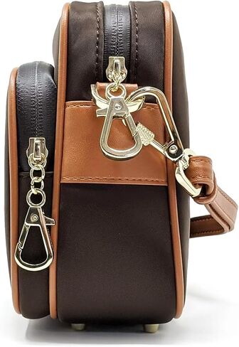 Womens Anti-Theft Water-Proof Travel Crossbody Bag with Slash-Resistant Faux Leather & Locking Clasps Strap in Saudi Arabia