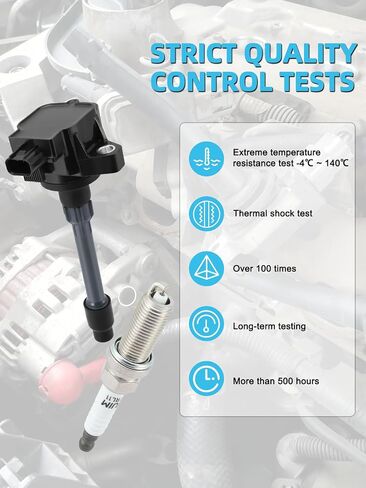 Set of 4 UF749 Ignition Coil Pack & Iridium Spark Plug For Honda Civic 2.0L 2016-2020,For Honda Fit 1.5L 2015-2019,Replace # CM11121A 305205R0013 305205R0003 3052059B013 in Saudi Arabia