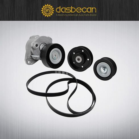 DASBECAN حزام محرك محرك محرك أقراص الشد مجموعة متوافقة مع مرسيدس-بينز C230 C280 C300 C350 CLK350 E350 GL450 ML350 ML550 S550 SLK350 2005-2011 2722021419 2722000270 2722019 6PK2404 in Saudi Arabia
