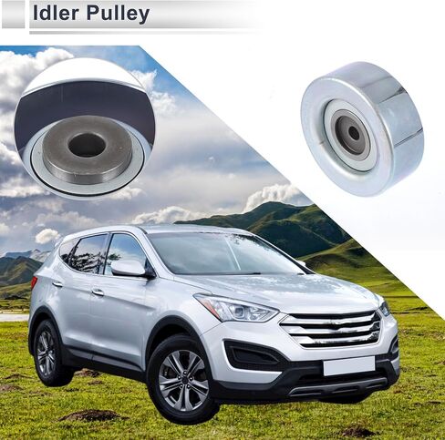 حزام محرك حزام الاطلاع بكرة Hyundai Sonata 1990-1998 ل Kia Sorento 2003-2006 Serpentine Tensioner Pulley Idler No.MD308882 1 PC in Saudi Arabia