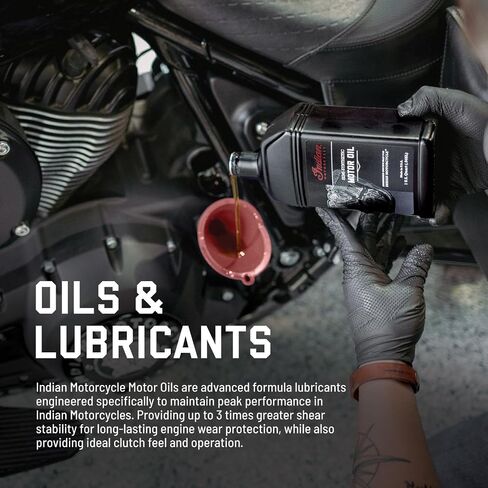 Indian Motorcycle Oil 15W-60 Full Synthetic, Fits All V-Twin Engine Models, Motor Oils, Ultimate Engine Protection, Outstanding Clutch Performance and Shear Stability, 1 Quart - Part 2880187 in Saudi Arabia