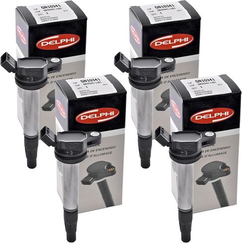 مجموعة من 4 Delphi Ignition Coil GN10341 لتويوتا لكزس سليلا كورولا 2009-2017 in Saudi Arabia