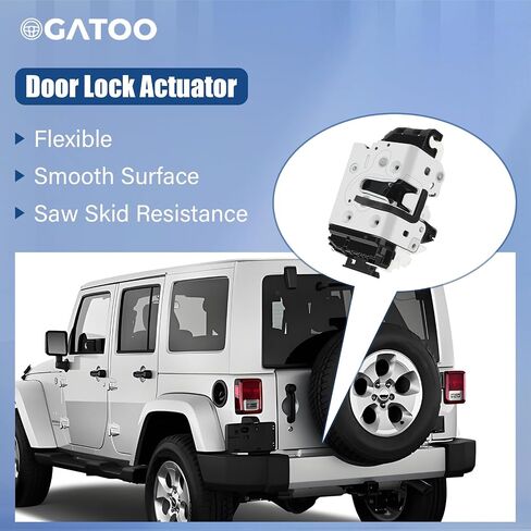 قفل الباب الخلفي Tiftgate Actuator خلفية الجذع المزلاج ث/مجموعة الطاقة ملائمة لـ 3.6L 3.8L JEEP WRANGLER JK 2007 2008 2008 2010 2012 2015 2015 2015 2017 ، يحل محل 4589584AG 4589584AF 4589584AD in Kuwait