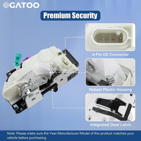 قفل الباب الخلفي Tiftgate Actuator خلفية الجذع المزلاج ث/مجموعة الطاقة ملائمة لـ 3.6L 3.8L JEEP WRANGLER JK 2007 2008 2008 2010 2012 2015 2015 2015 2017 ، يحل محل 4589584AG 4589584AF 4589584AD in Kuwait
