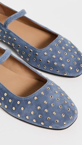 Madewell Women's Greta Mary Jane-Suede W Stud Flat in Saudi Arabia