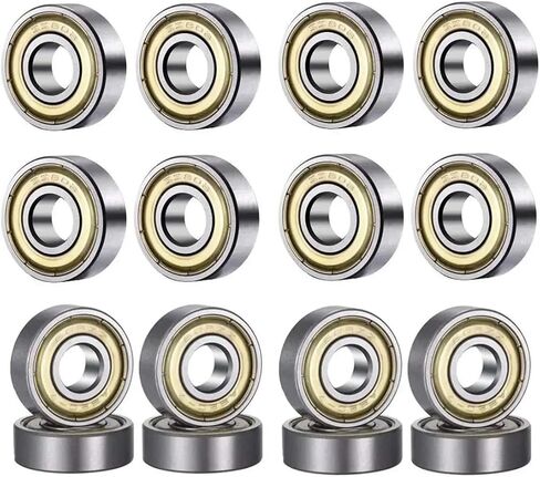 10pcs 608 ZZ 608RS Ball Bearings 608zz Metal Minialted Miniature Minister Deep Groove Ballboard Ball Bearings 8mm × 2mm × 7mm (10pcs 608zz) in Saudi Arabia