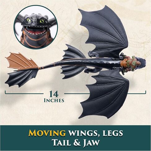 Dreamworks Dragons, How to Train Your Dragon, Toothless & Hiccup, Viking Duo Action Figures, Kids Toys for Boys Ages 4 and up in Kuwait