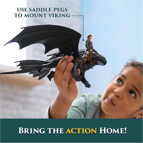 Dreamworks Dragons, How to Train Your Dragon, Toothless & Hiccup, Viking Duo Action Figures, Kids Toys for Boys Ages 4 and up in Kuwait