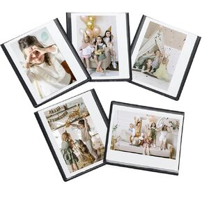 Magnetic Picture Frame Refrigerator Magnets for Polaroid 600 and Fujifilm Instax Wide 300 Film, for Metal Fridge Cabinet Lockers, 5 Pieces. (White) in Kuwait