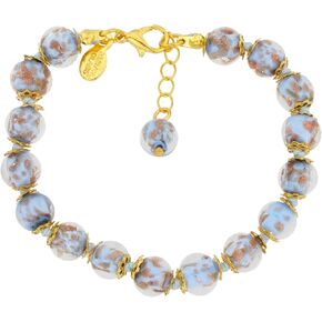 كوب من البندقية Murano Glass Sommerso Bracelet - Periwinkle in Kuwait