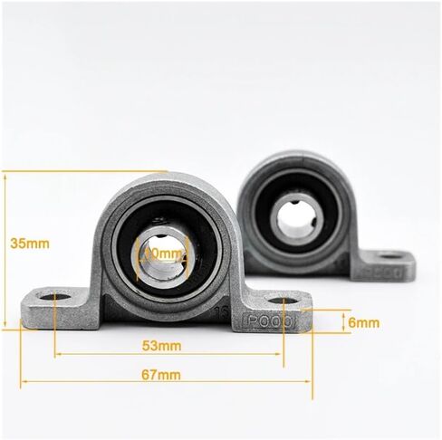 2/10pcs Zinc Alloy Pillow Block Bearing KP08 KP000 KP001 KP002 KP003 KP004 Inner Bore 8mm 10mm 12mm 15mm 17mm 20mm Bearings(KP001 12mm,10Pcs) in Saudi Arabia