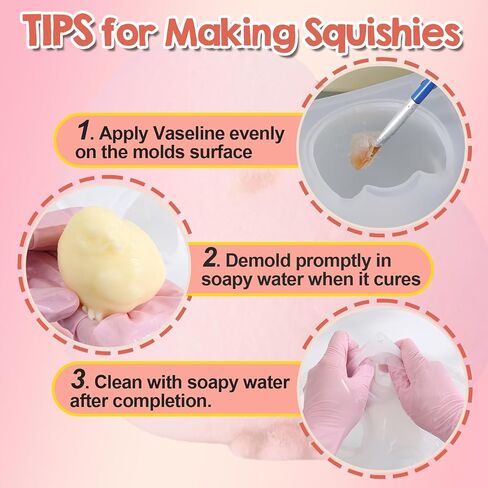 LET'S RESIN 4-in-1 Hamster Silicone Molds for Taba Squishy, 3D Animal Molds to Make Decompression and Cute Birthday Gift for Hamster Lover, Flexible and Durable Resin Mould in Saudi Arabia