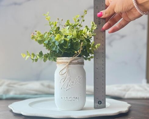 White Mason Jar Centerpieces for Tables, Mason Jar Centerpieces White, Pint Mason Jars For Centerpieces, Painted Mason Jars for Centerpieces, Small Mason Jars Pen Holder, White Mason Jar Decor in Kuwait