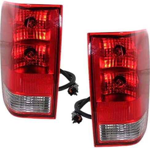 Garage-Pro Tail Light SET Compatible with Nissan Titan 2004-2015 For Models Without Utility Compartment Halogen With bulb(s) Driver and Passenger Side in Saudi Arabia