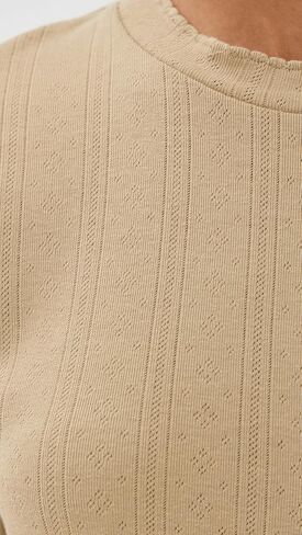 LE BOP Women's Ada Pointelle Tee in Saudi Arabia