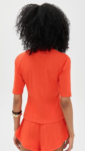 LE BOP Women's Ada Pointelle Tee in Saudi Arabia