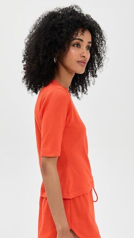 LE BOP Women's Ada Pointelle Tee in Saudi Arabia