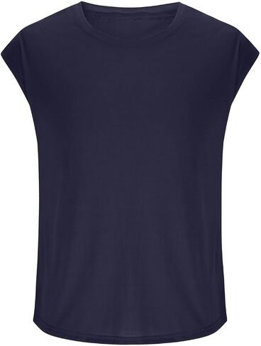 Mens Athletic Tank Top Sleeveless Tee Shirt Plus Size Loose Crewneck Pullover Solid Color Vest Gym Sports Tanks in Saudi Arabia