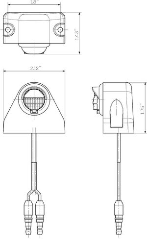 Optronics LPL12CKM2BP License Plate Light Kit in Saudi Arabia