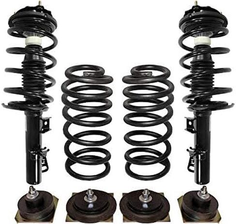 Front and Rear Air Spring to Coil Spring Conversion Kit - Compatible with 1995-2002 Lincoln Continental in Saudi Arabia