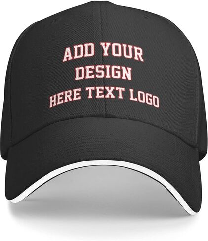 Custom Baseball Cap Design Your Own Hats Custom Hats Logo Personalized Baseball Cap Black in Kuwait