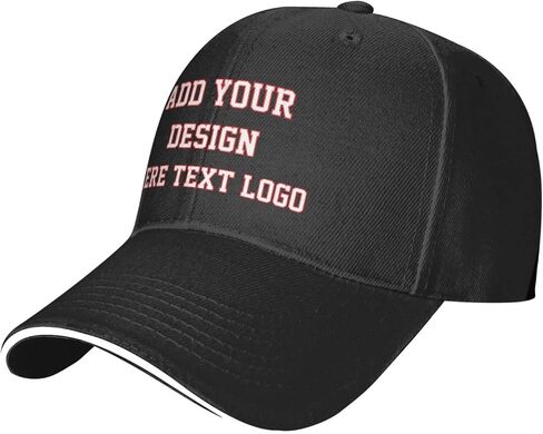 Custom Baseball Cap Design Your Own Hats Custom Hats Logo Personalized Baseball Cap Black in Kuwait