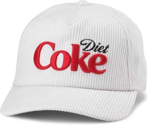 AMERICAN NEEDLE Officially Licensed Coca-Cola Hat, Diet Coke Balsam Corduroy Cap, Snapback, Authentic, New White in Saudi Arabia
