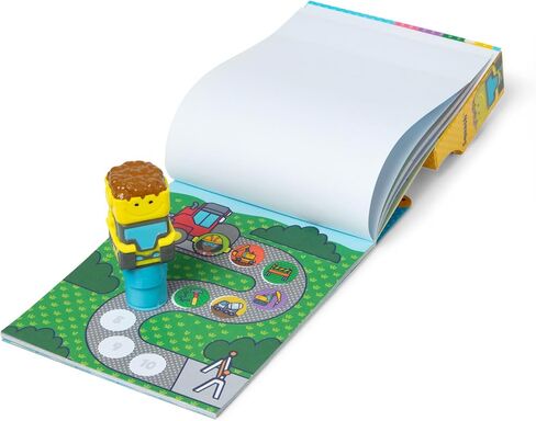 Melissa & Doug Sticker WOW!™ 24-Page Activity Pad and Sticker Stamper, 300 Stickers, Arts and Crafts Fidget Toy Collectible Character – Ice Cream - FSC Certified in Saudi Arabia